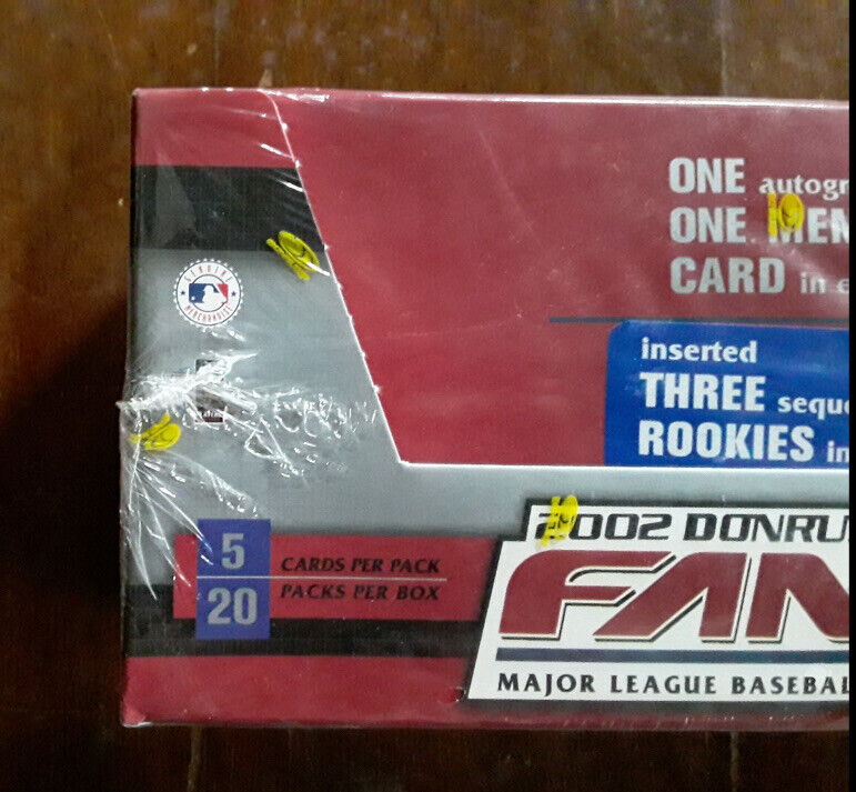 2002 Donruss Best of Donruss Fan Club MLB Baseball Factory Sealed Hobby Box