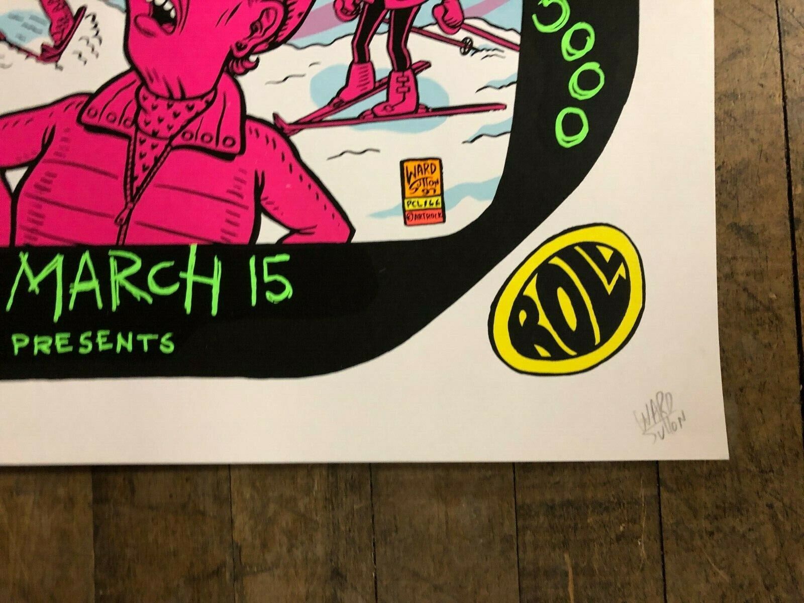 Ward Sutton - 1997 - Sno-Core Concert Poster