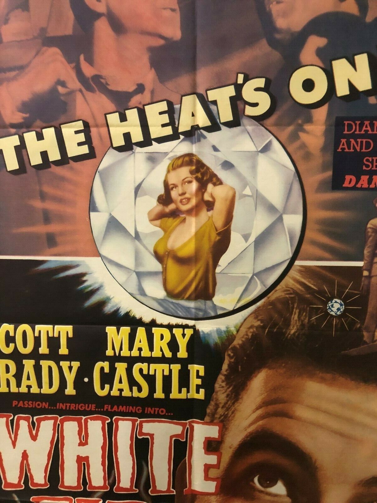 White Fire (Lippert, 1953). One Sheet (27" X 41"). Crime Original Poster