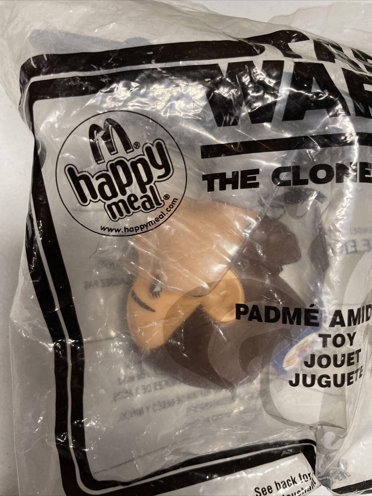 2008 MCDONALD'S HAPPY MEAL STAR WARS THE CLONE WARS TOYS #5 PADME AMIDALA NIP!! 