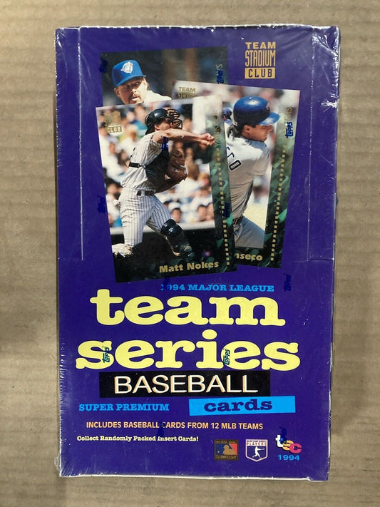 🔥 1994 Topps Stadium Club Team Series 24 Ct Baseball FACTORY SEALED BOX 💎