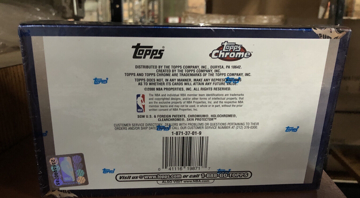 1999-2000 Topps Chrome Basketball Unopened Hobby Box Factory Sealed KOBE JORDAN