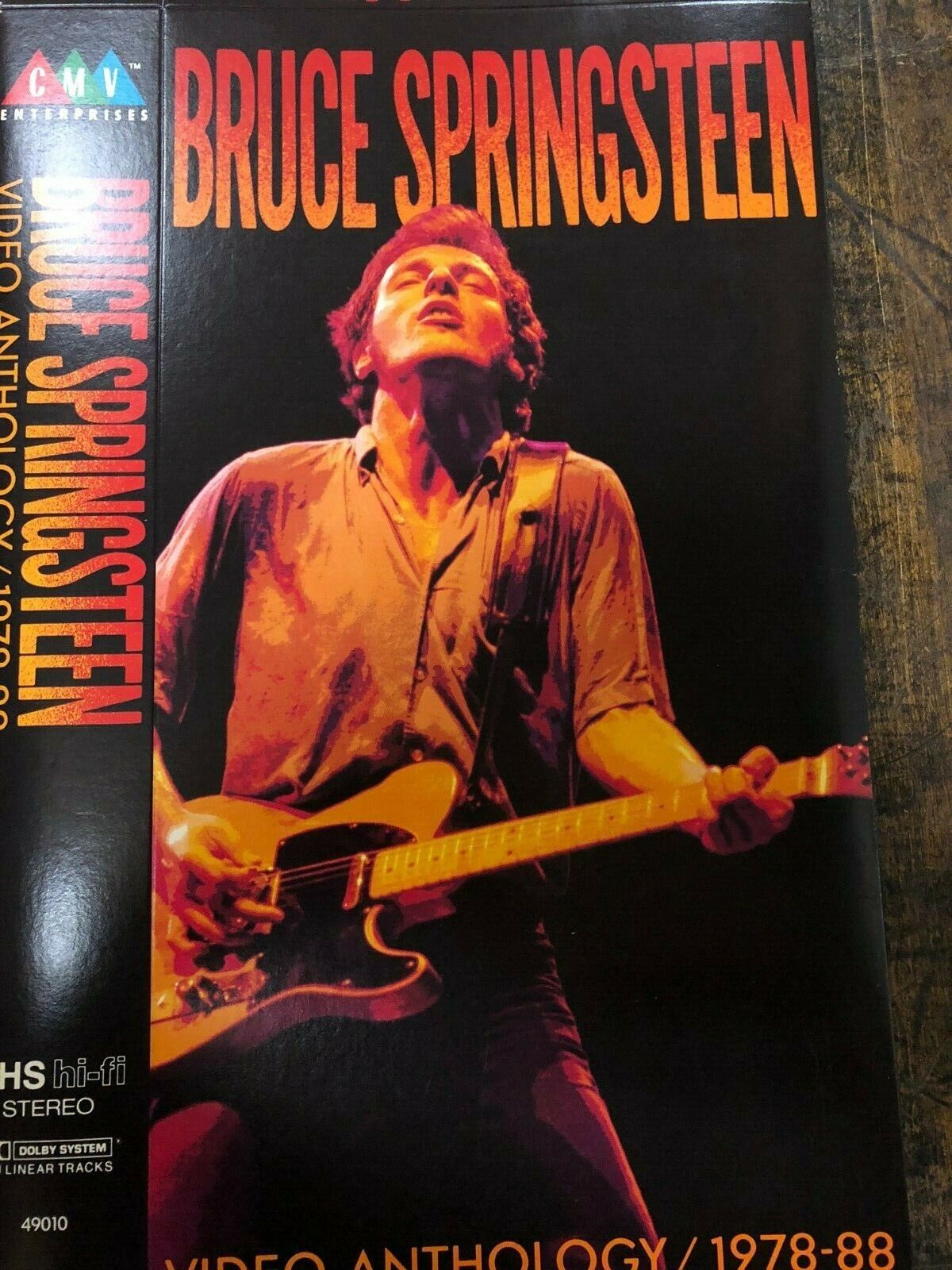 Bruce Springsteen Vintage HUGE Video Store Display Anthology 1978-1988 NrMt Flat