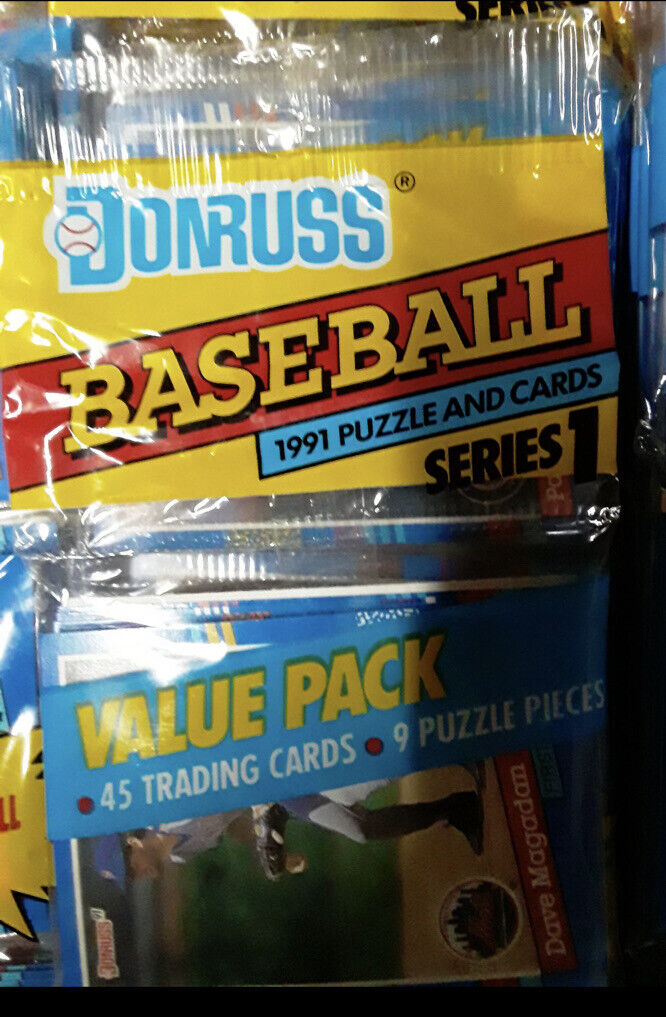 1991 Puzzle & Cards Series 1 Donruss BASEBALL Value Pack 