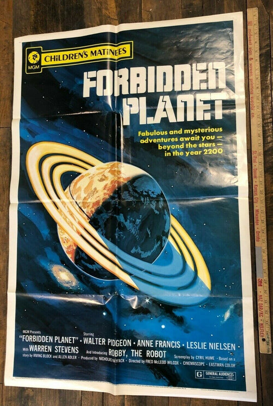 Forbidden Planet (MGM, R-1972). Children's Matinee One Sheet (27" X 41"). Poster