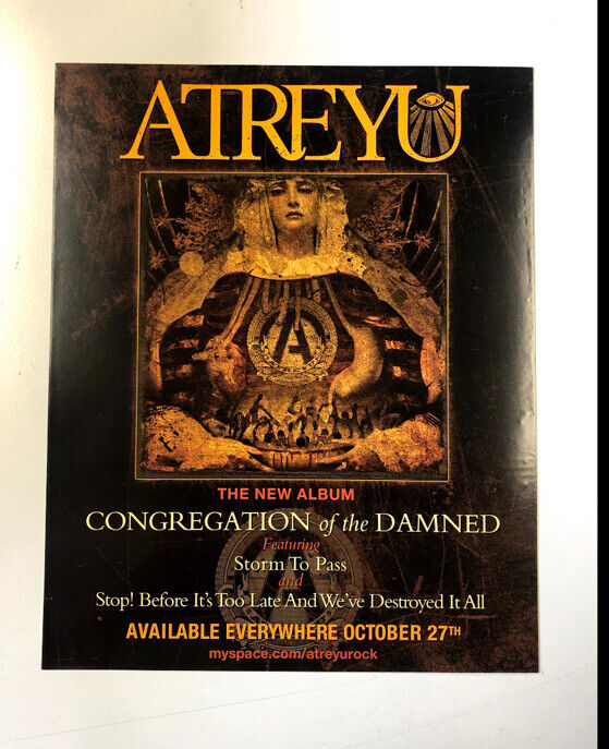 Atreyu Poster Congregation Of The Damned