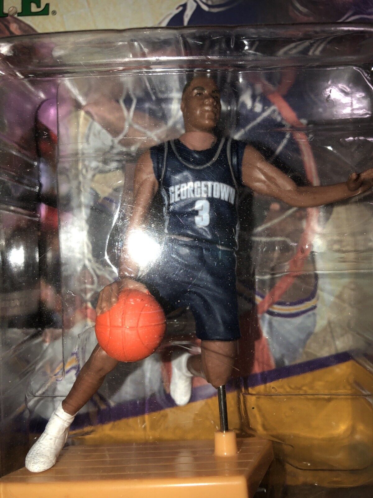 1998 ALLEN IVERSON Georgetown FAME 3 ncaa 76ers Starting Lineup