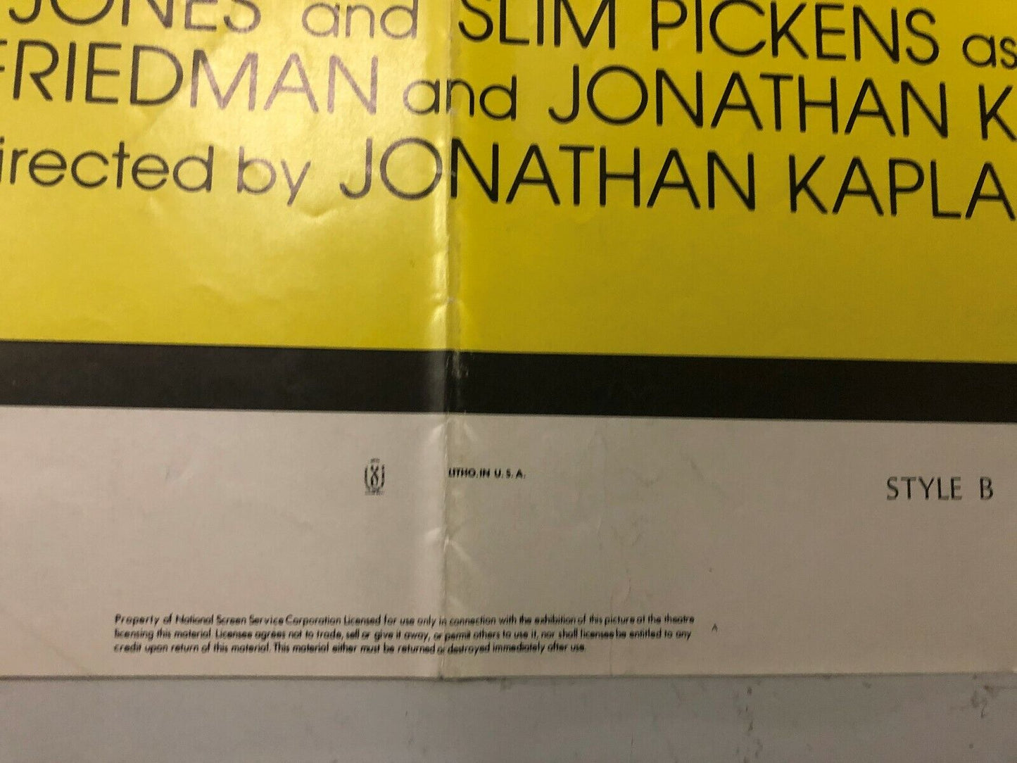 White Line Fever (Columbia, 1975). One Sheet (27" X 41") Style B. Action