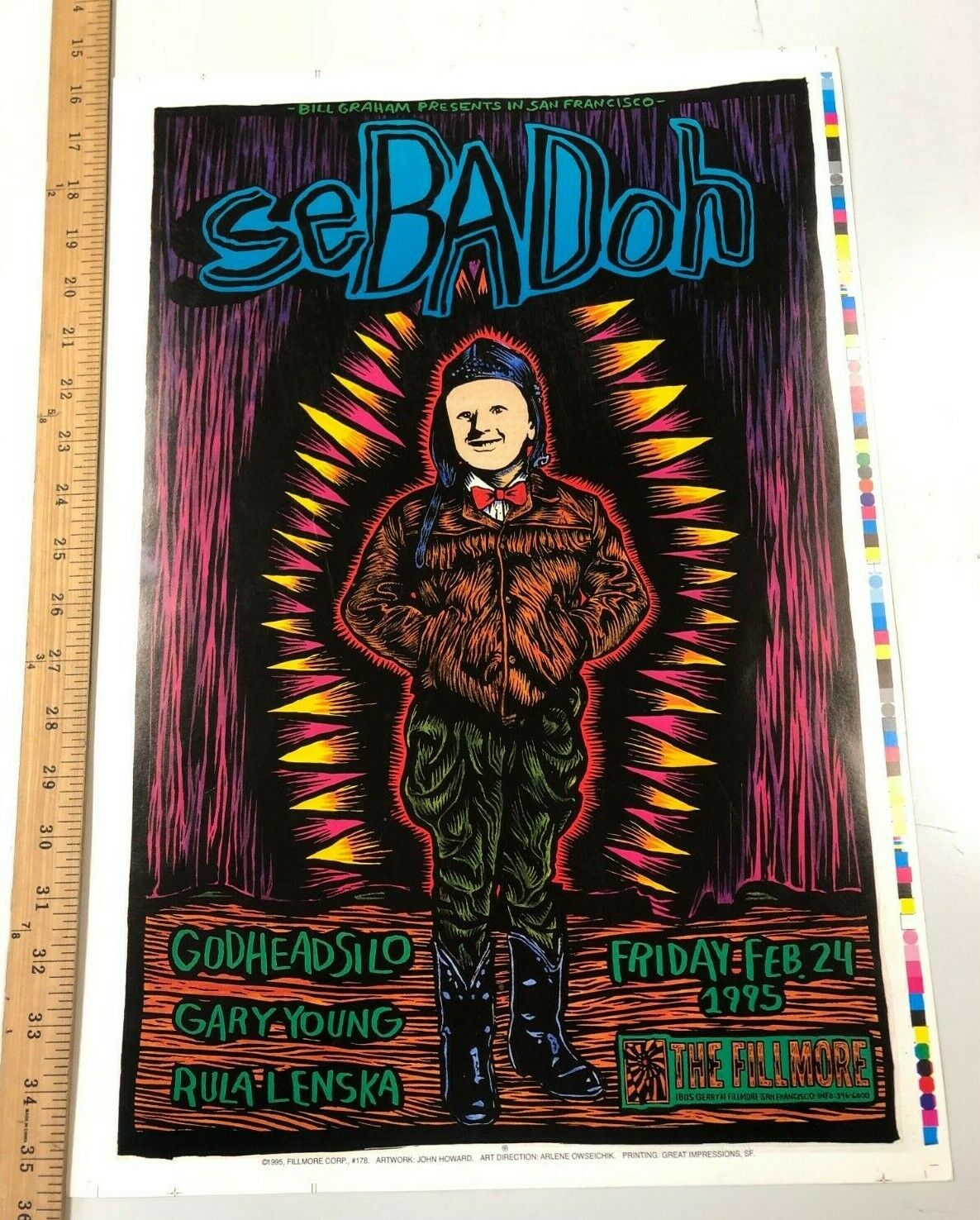 Bill Graham - 1995 - Sebadoh @ The Fillmore Original Rolled Godheadsilo Indie