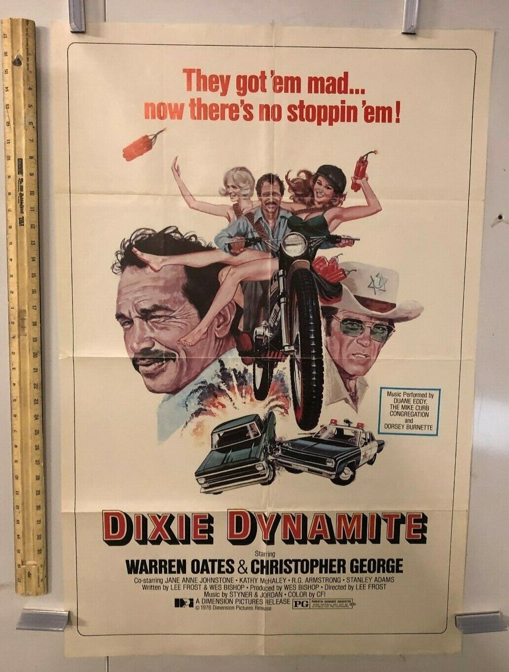 Dixie Dynamite (Dimension, 1976). One Sheet (27" X 41"). Action