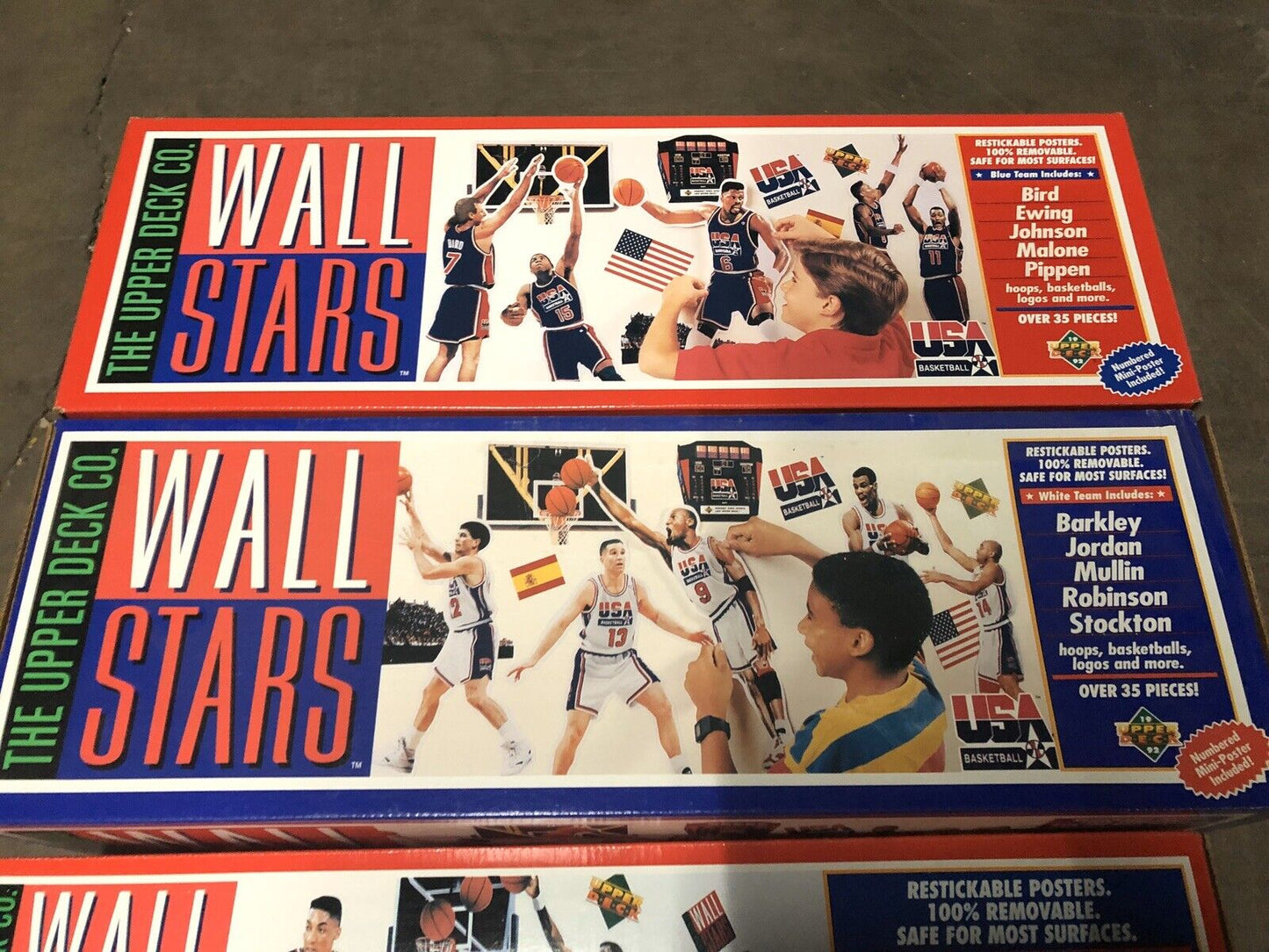 Complete Set NEW 1992 UPPER DECK DREAM TEAM WALL STARS MICHAEL JORDAN Magic Bird