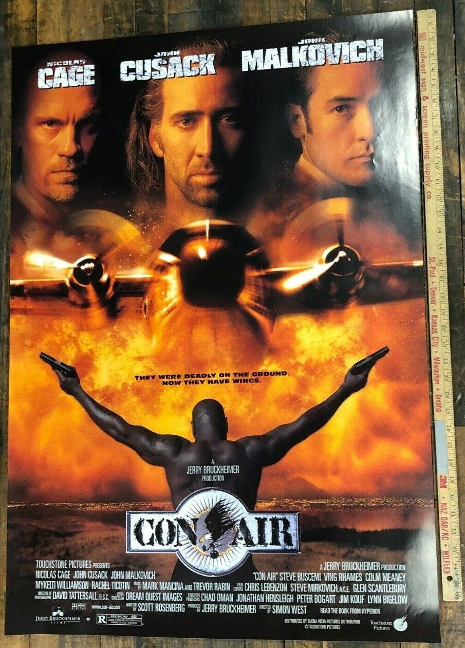 Con Air (Buena Vista, 1997). One Sheet (27" X 41"). Action Thriller Poster SS #2