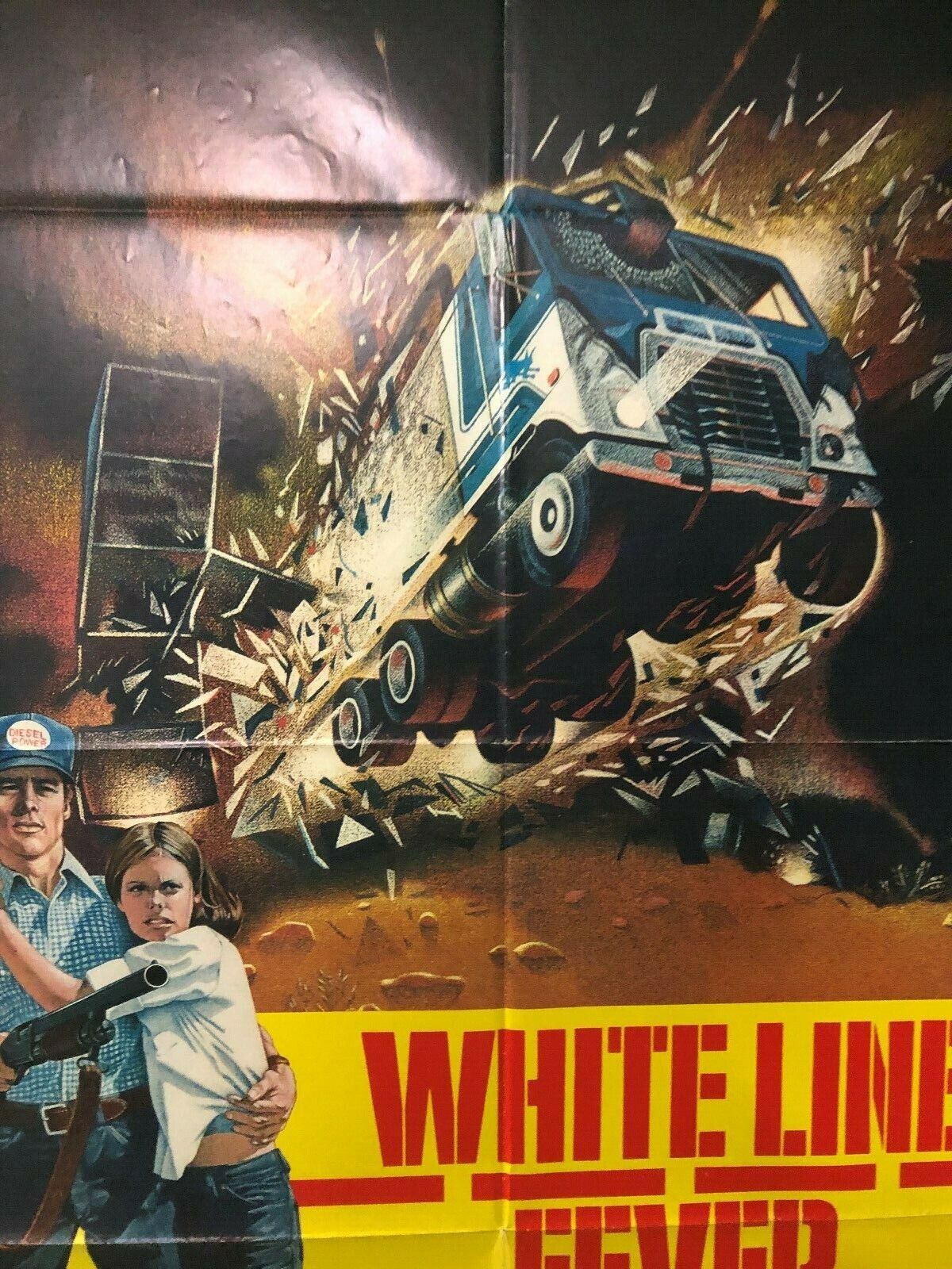 White Line Fever (Columbia, 1975). One Sheet (27" X 41") Style B. Action