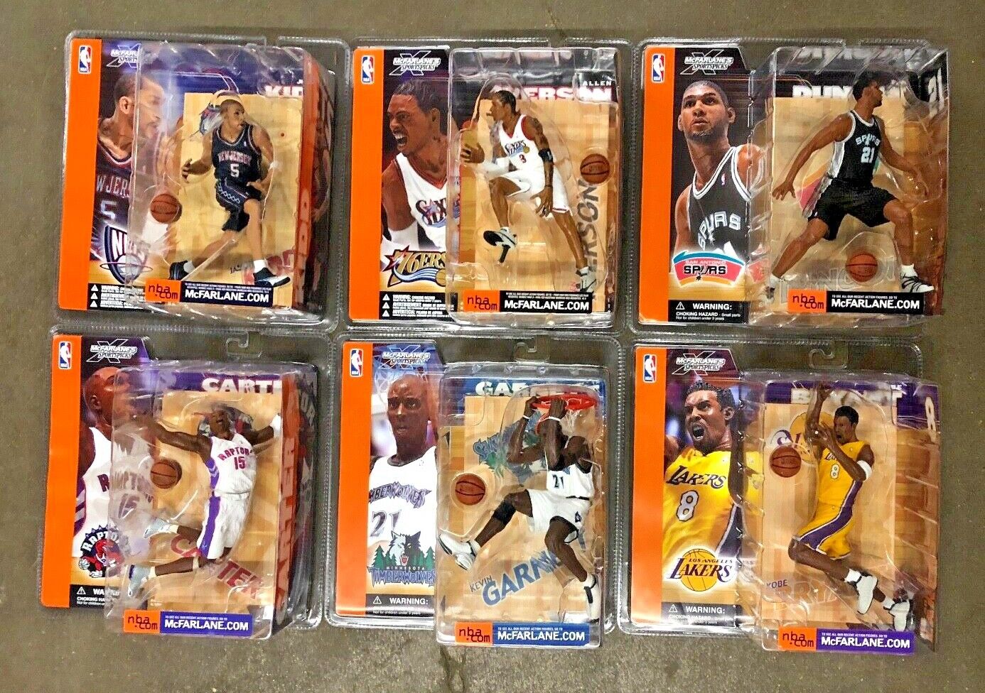 61 FIGURE LOT McFarlane NBA Series 1-9 Nearly Every Figure Basketball VHTF 