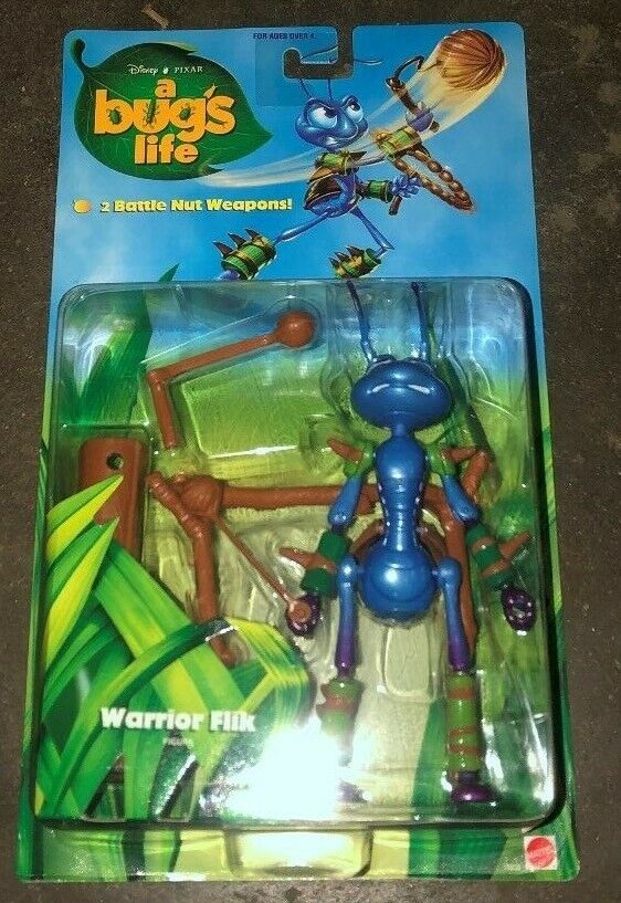 A Bugs Life Pixar Warrior Flik A Bugs Life Action Figure MIB NIB Box Fresh 