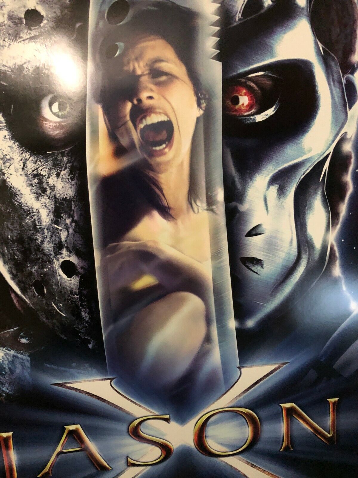 "Jason X" Original Movie Theater Promo Poster Horror Slasher 2001 Classic Cult