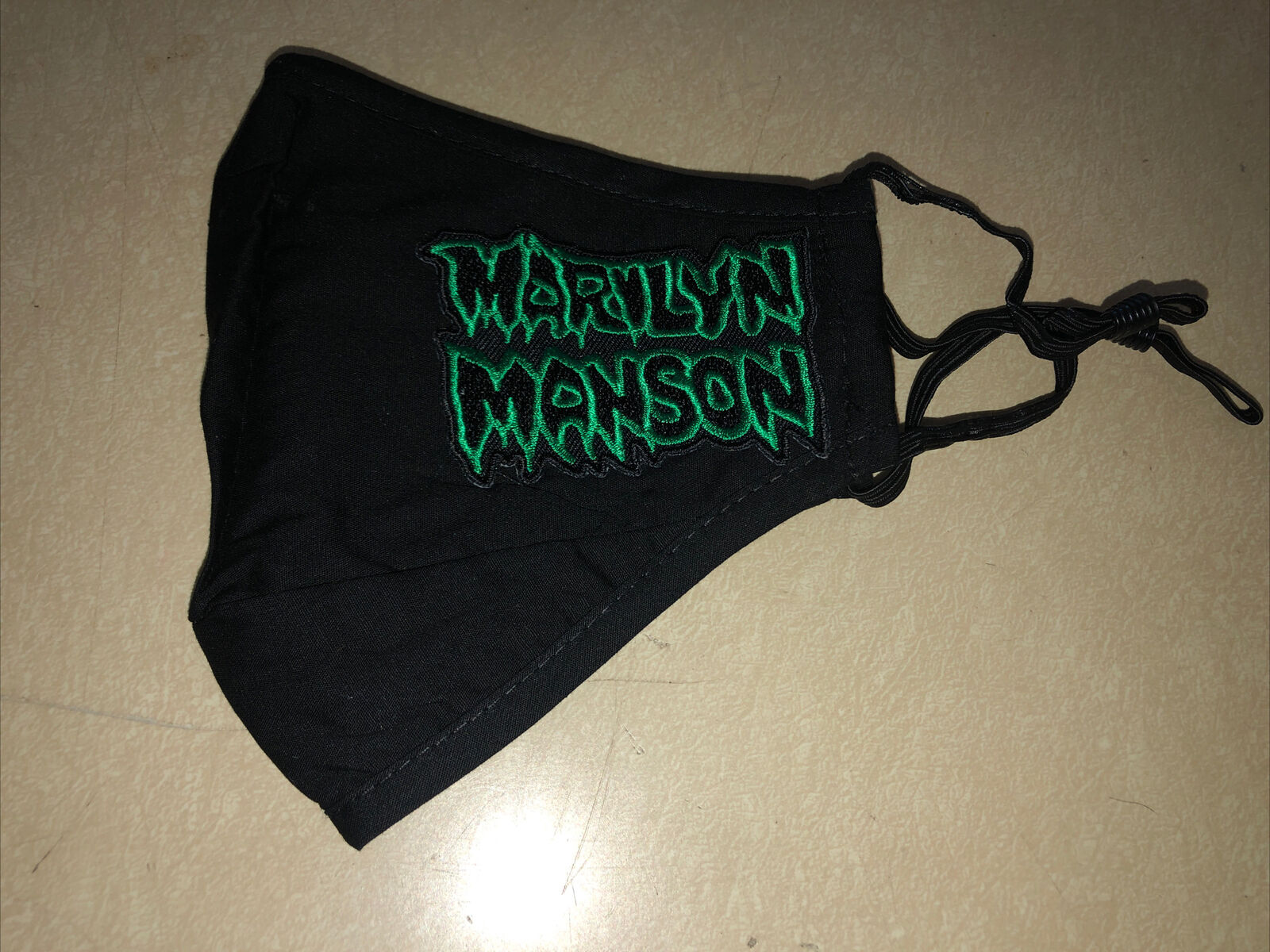 Face Mask Marilyn Manson Black Rare Limited Rock & Roll Reusable Washable Cloth