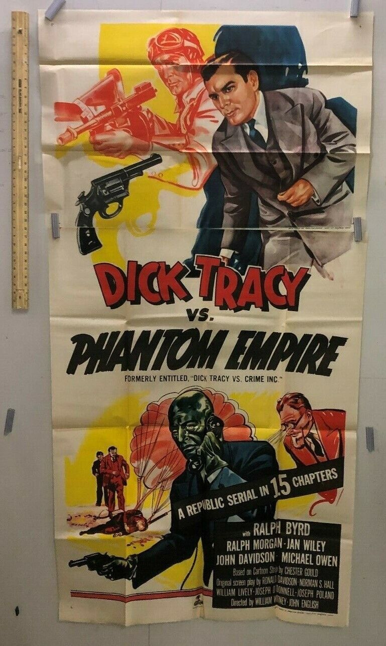 Dick Tracy vs.Phantom Empire Poster (Republic,1952).  Original Poster