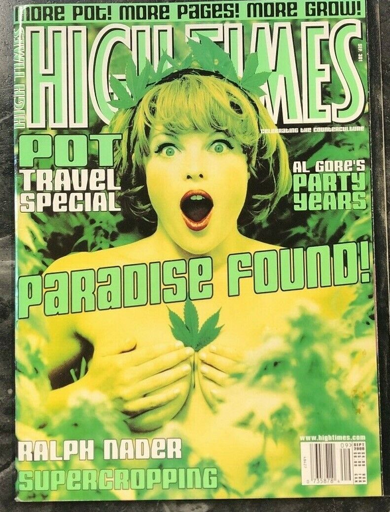 2000 HIGH TIMES September 2000 Paradise Found Pot Travel Special Al Gore Party