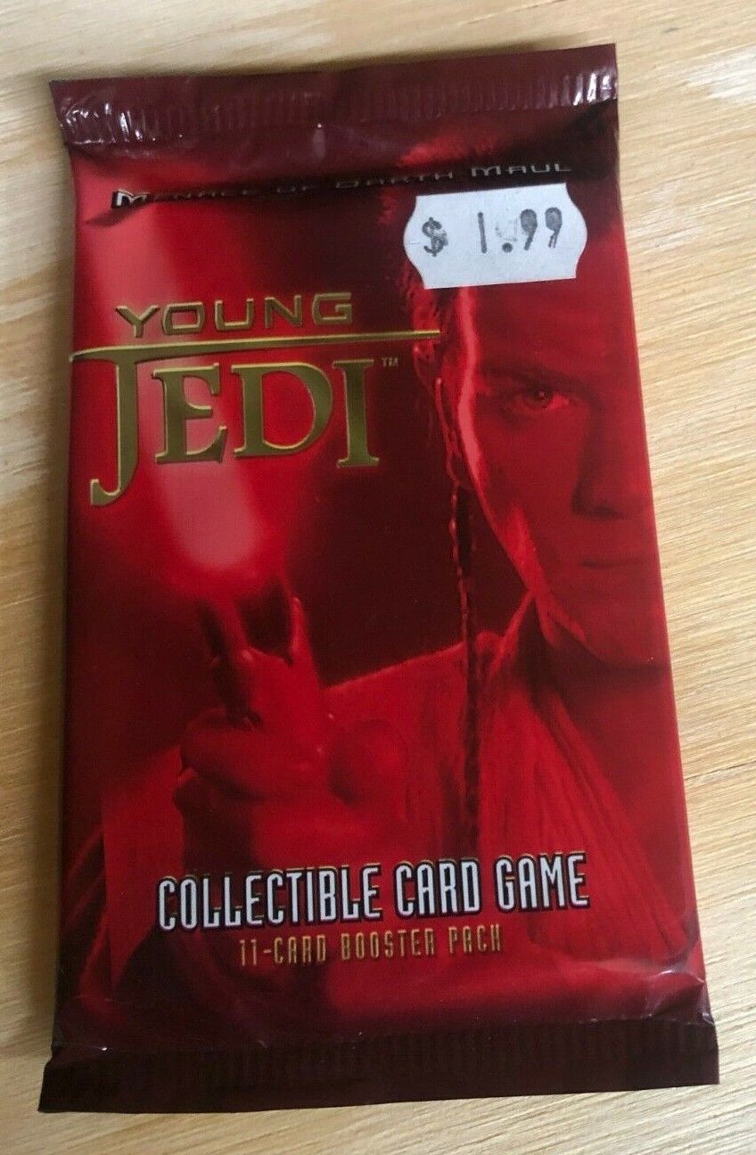 1999 Decipher Star Wars Young Jedi The Menace Of Darth Maul SINGLE BOOSTER PACK 