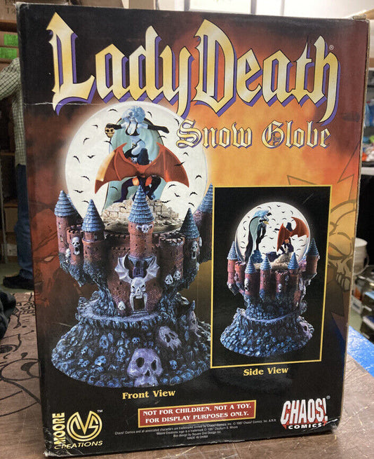 Chaos Comics Lady Death v Purgatori Musical Snow Bats Globe Limited Edition Rare