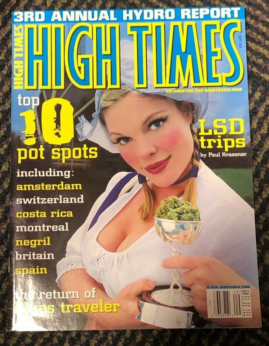 2001 HIGH TIMES September 2001 3RD Annual Hydro Report LSD Trips 10 Pot Spots