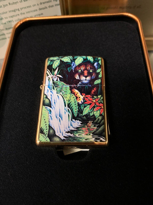 VINTAGE Zippo Boxed Set "Mysteries Of The Forest" 10th Anniversary Jaguar NIB