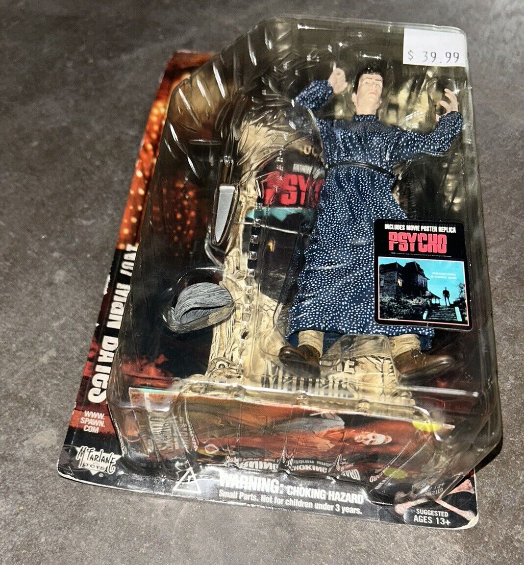 1999 Mcfarlane Toys Movie Maniacs Psycho Norman Bates Horror Figure American Psy