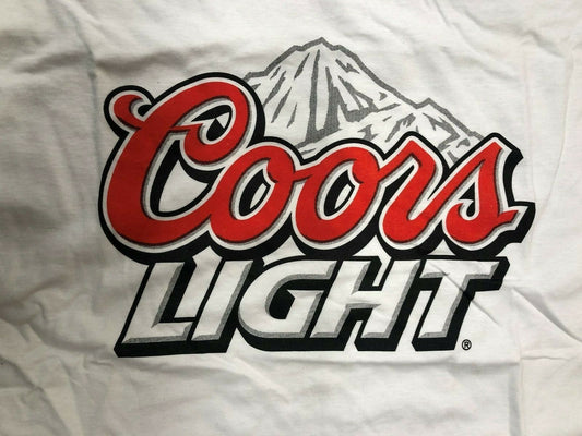 Alcohol T Shirt - Coors Light Hidensi XL White Mountains Cold Milwaukee BeerFest