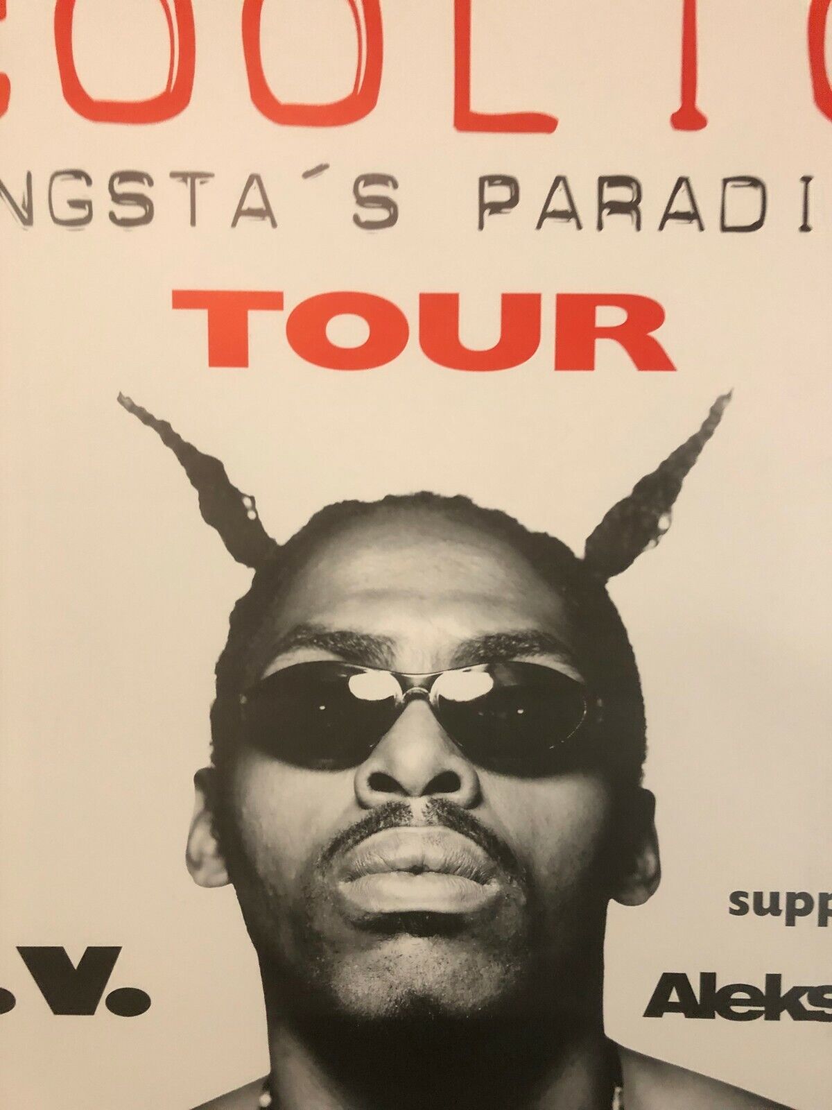 Coolio Gangsta's Paradise Tour 1996 German Poster W/ Aleksey And L.V. Hip Hop