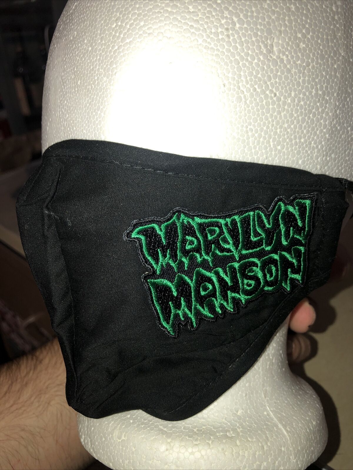 Face Mask Marilyn Manson Black Rare Limited Rock & Roll Reusable Washable Cloth