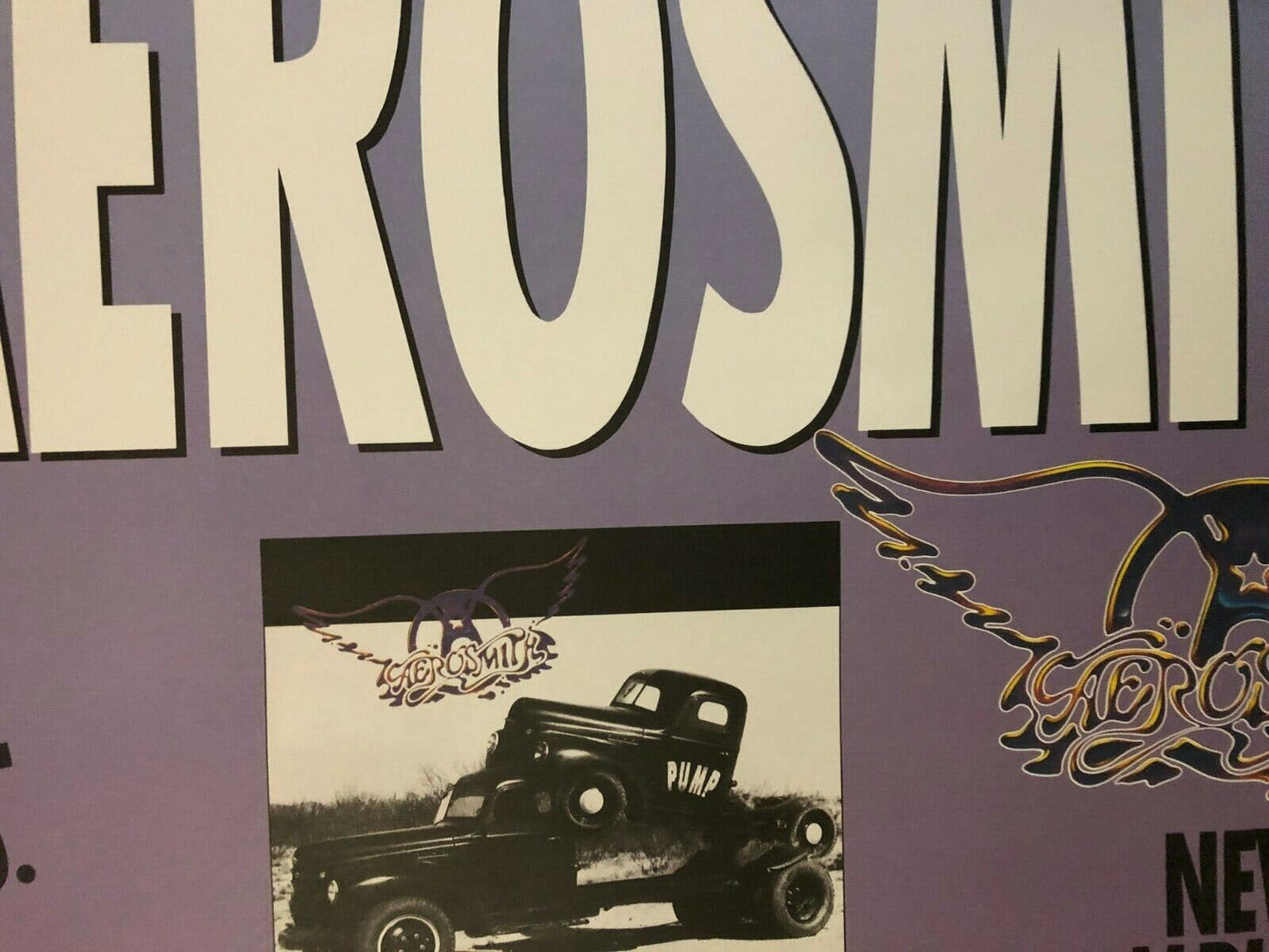 Aerosmith Geffen Records New Album Pump 1989 Promo Poster In Koln @ Sporthalle