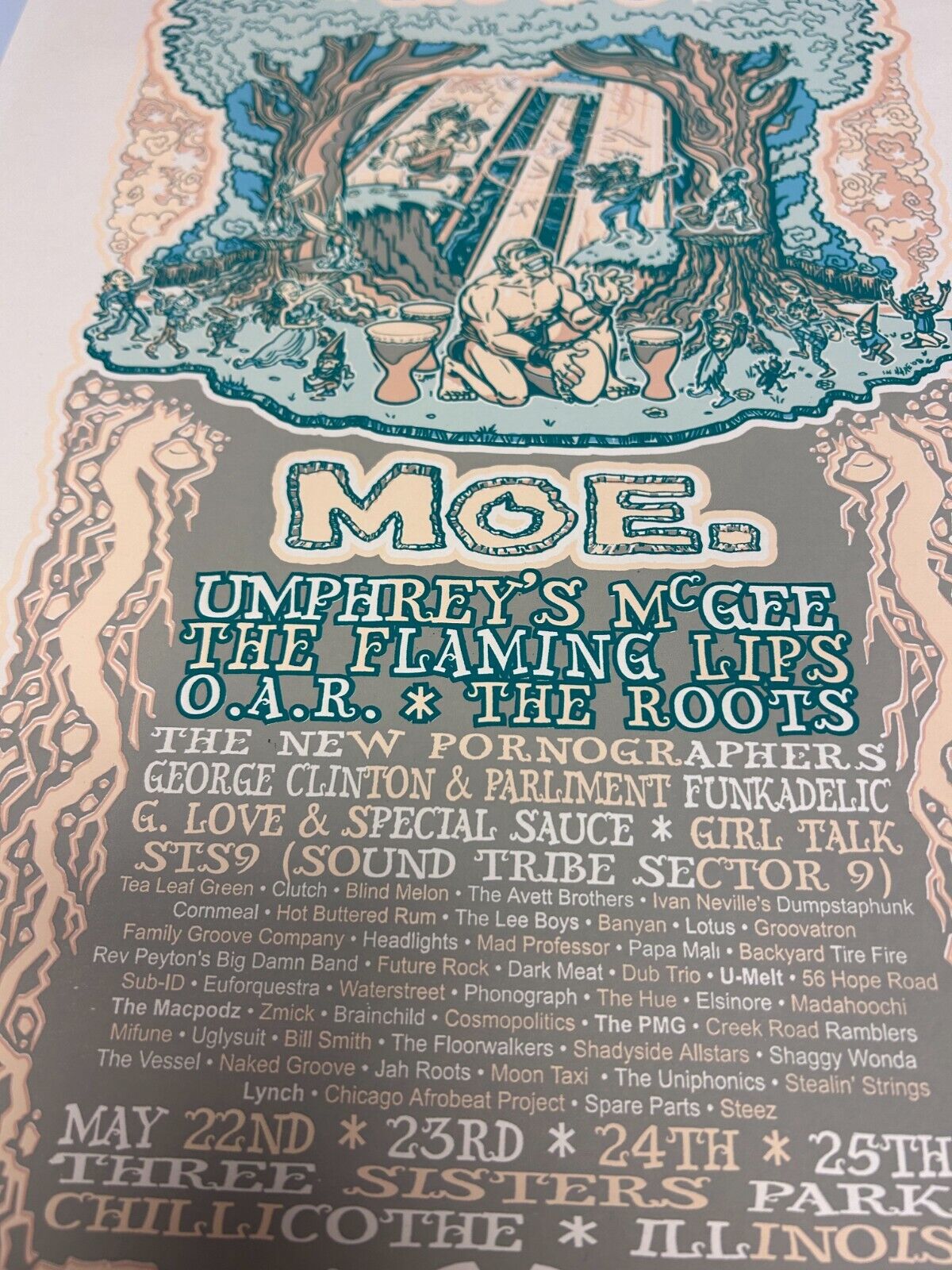 Chris McMurray - 2008 - Moe. Summer Camp Festival Poster S&N Umphrey's Mcgee