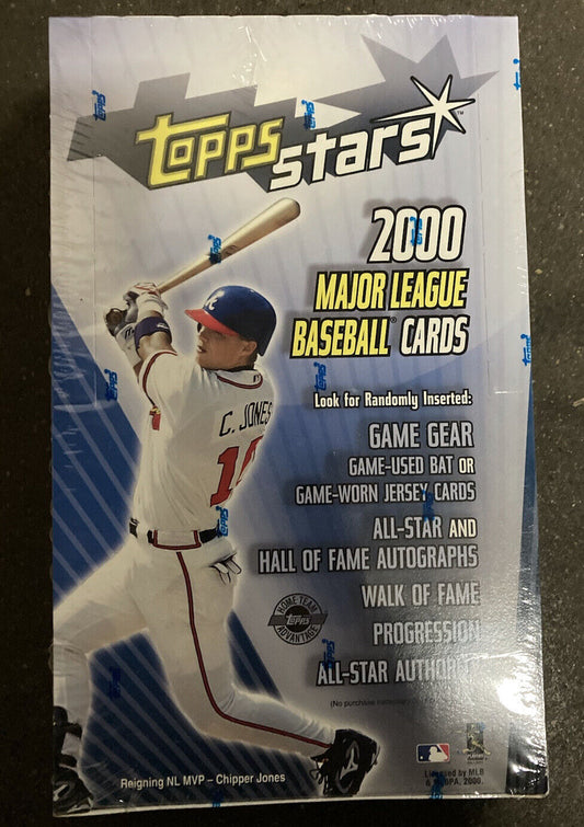 2000 Topps Stars MLB Baseball Factory Sealed Hobby Box rare VINTAGE FIND 