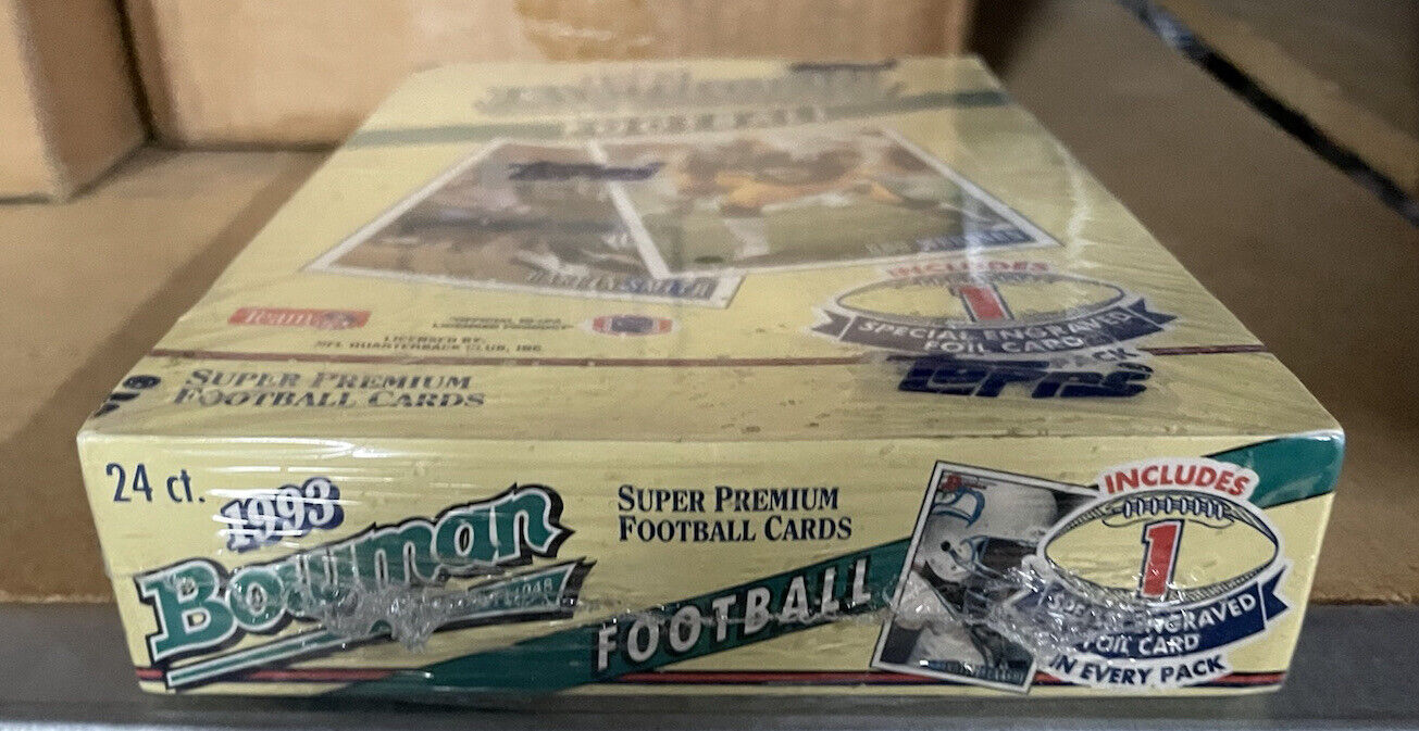 1993 Bowman Football Hobby Box SPECIAL ENGRAVED FOIL CARD NFL RARE VINTAGE