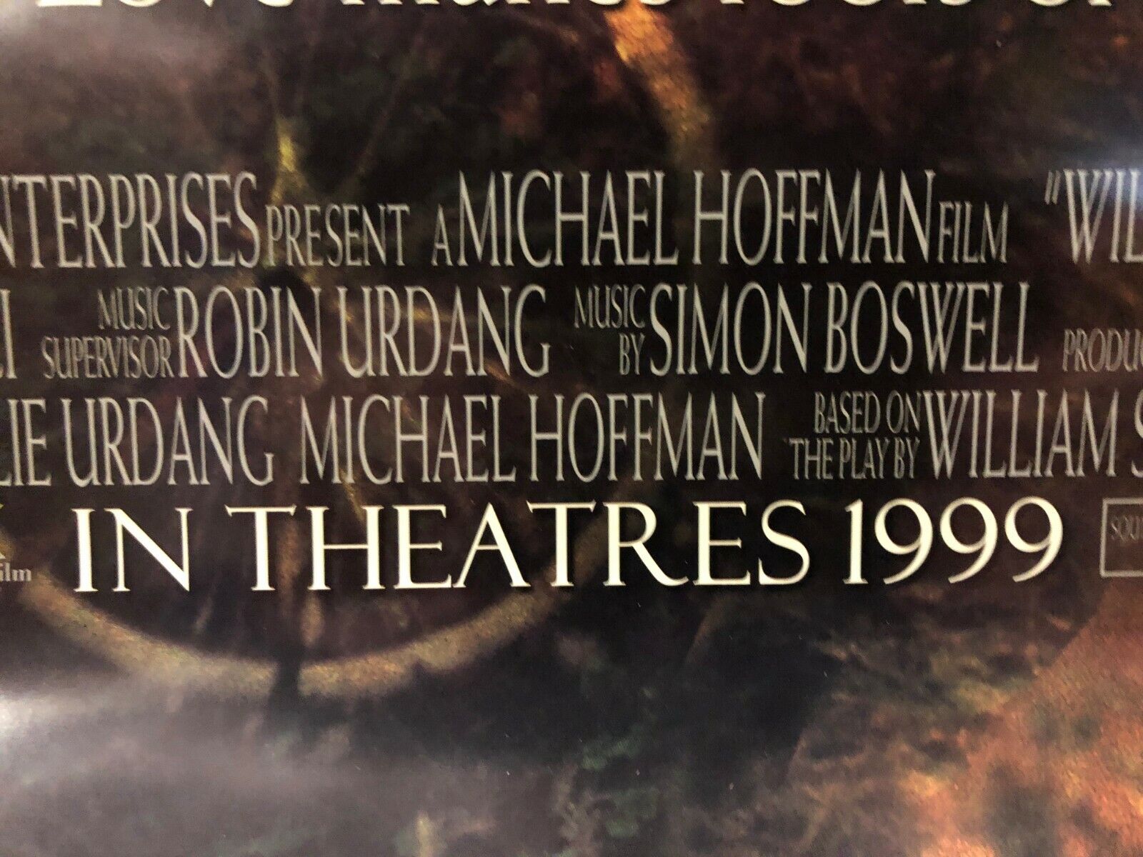 "A Midsummer Night's Dream" Original Movie Theater Promo Poster 1999 Shakespeare