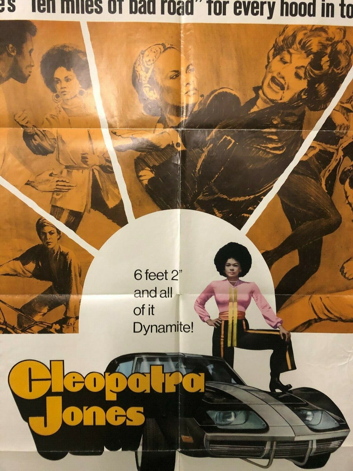 Cleopatra Jones Warner Brothers 1973 One Sheet 27" X 41" Style B Vintage Poster