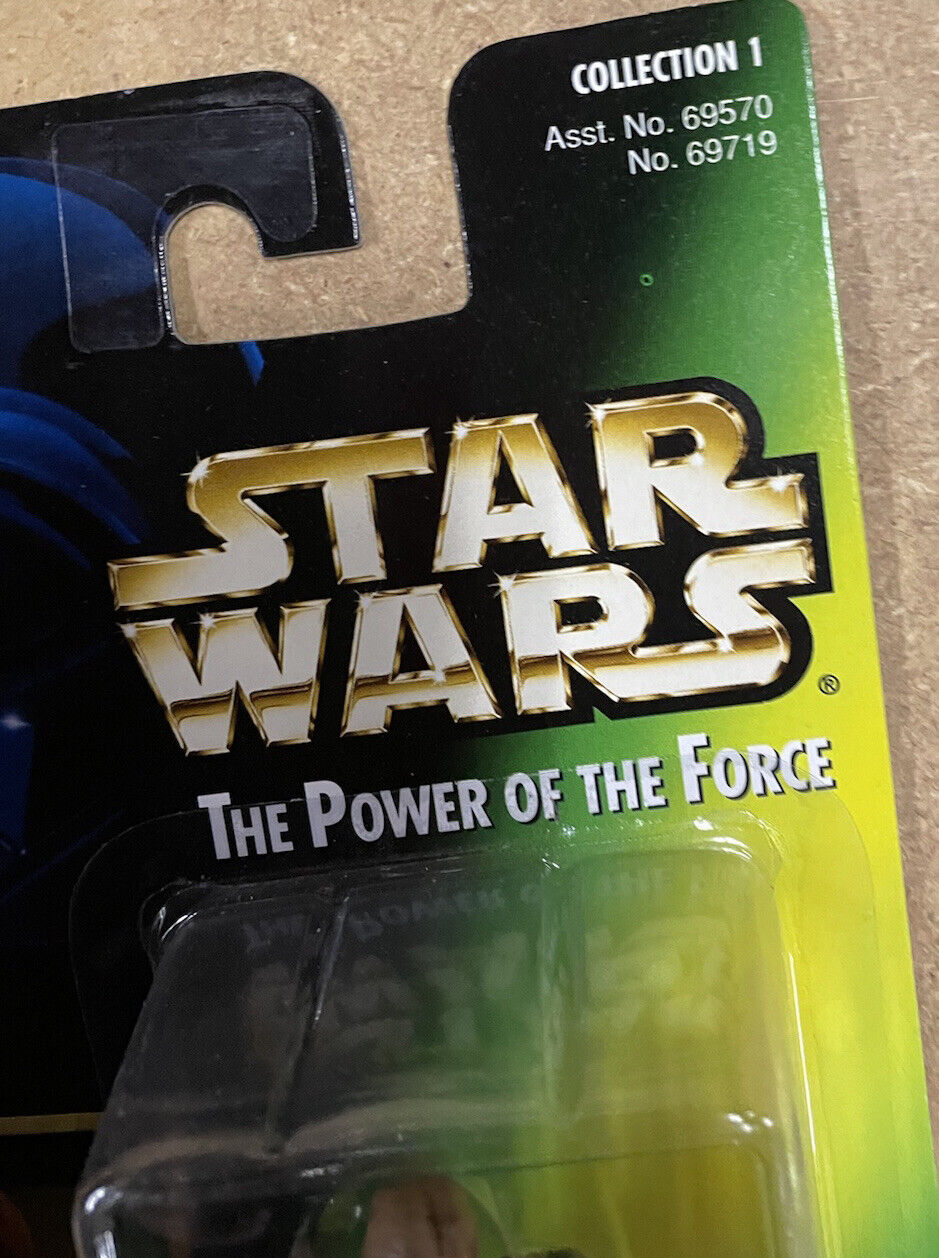 1997 Star Wars Power of the Force POTF2 Green Card Holo Bespin Han Solo - MOC