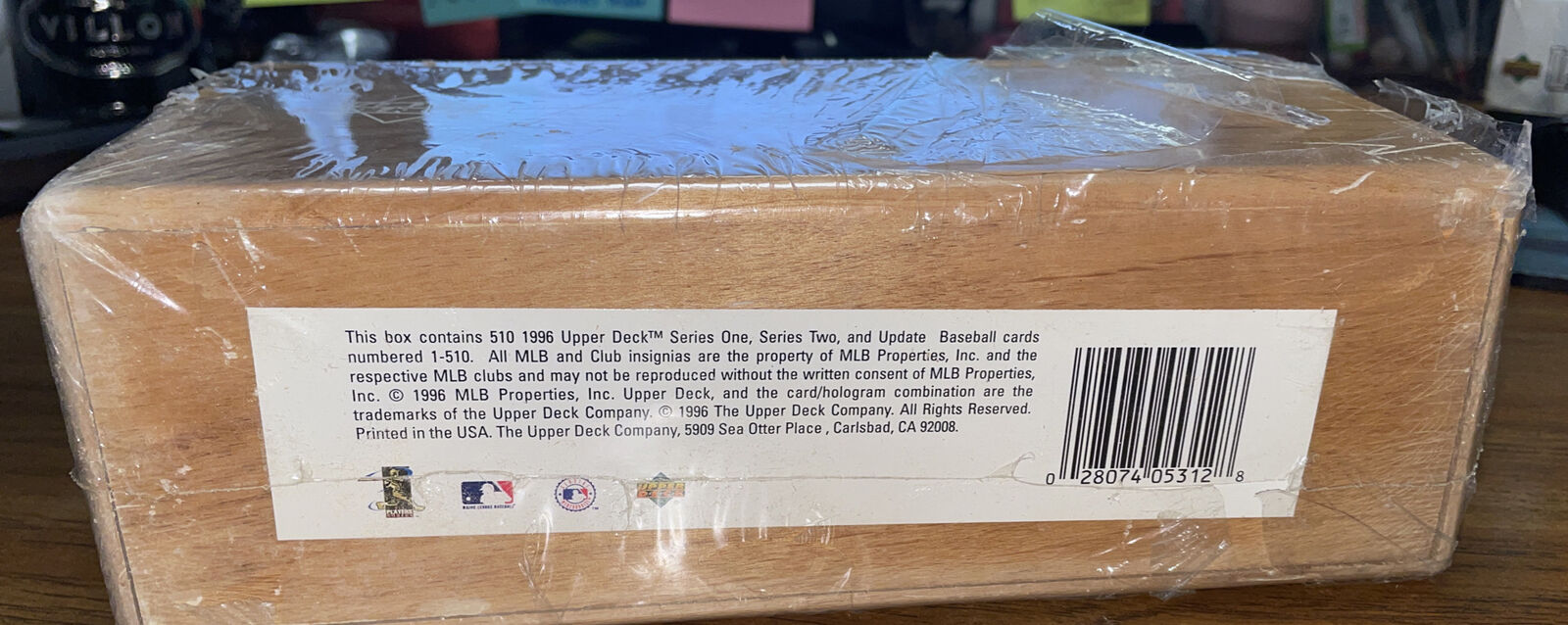 1996 Upper Deck Baseball Wood Box Trading Card Factory Sealed Set 4296/5000