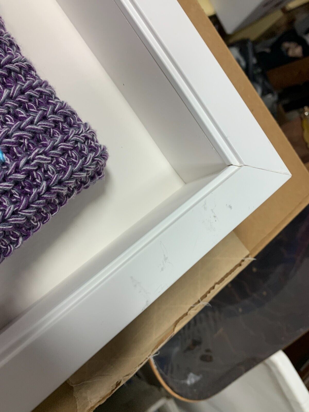 FRAMED Love Your Melon x Tampa Bay Lightning Purple Knit Beanie W/ Leather Patch