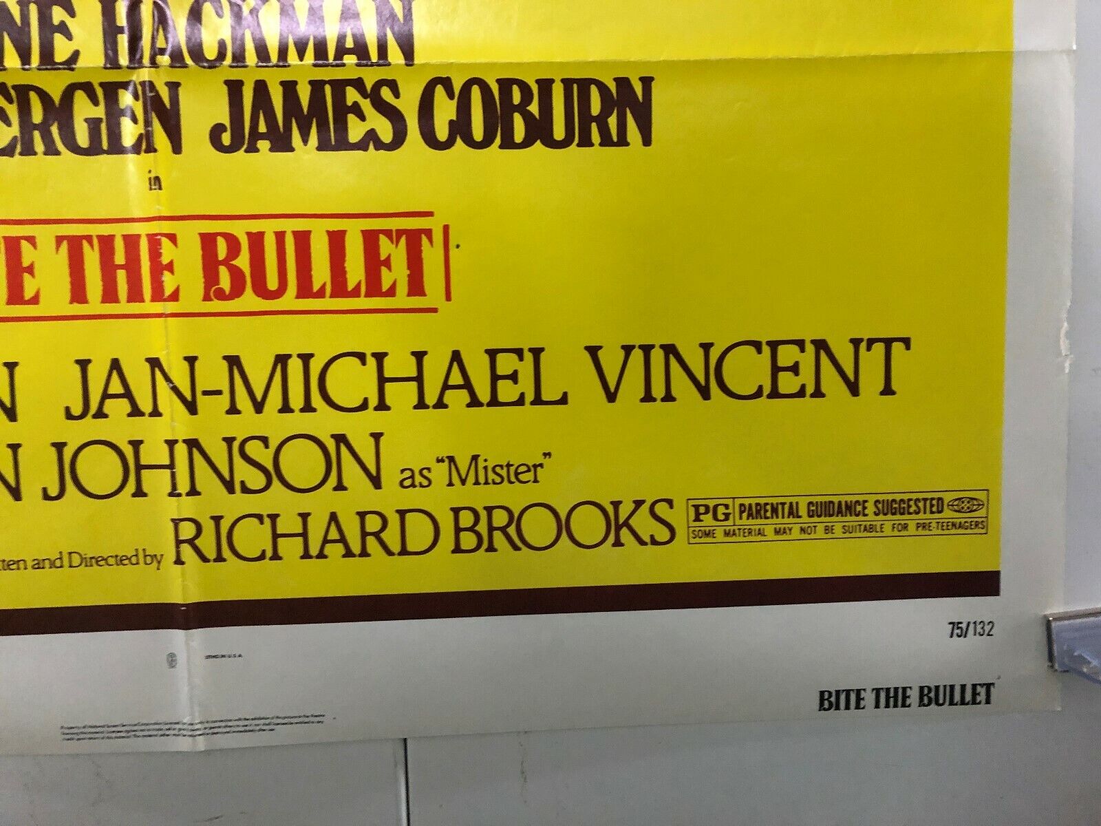 Bite the Bullet (Columbia, 1975). One Sheet (27" X 41"). Western