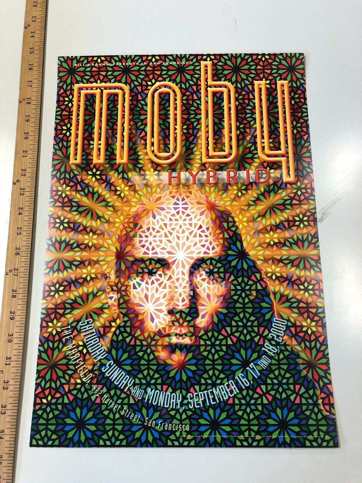 Bill Graham - 2000 - Moby "Hybrid" Original Trippy Psychedelic DJ's Indie Rolled