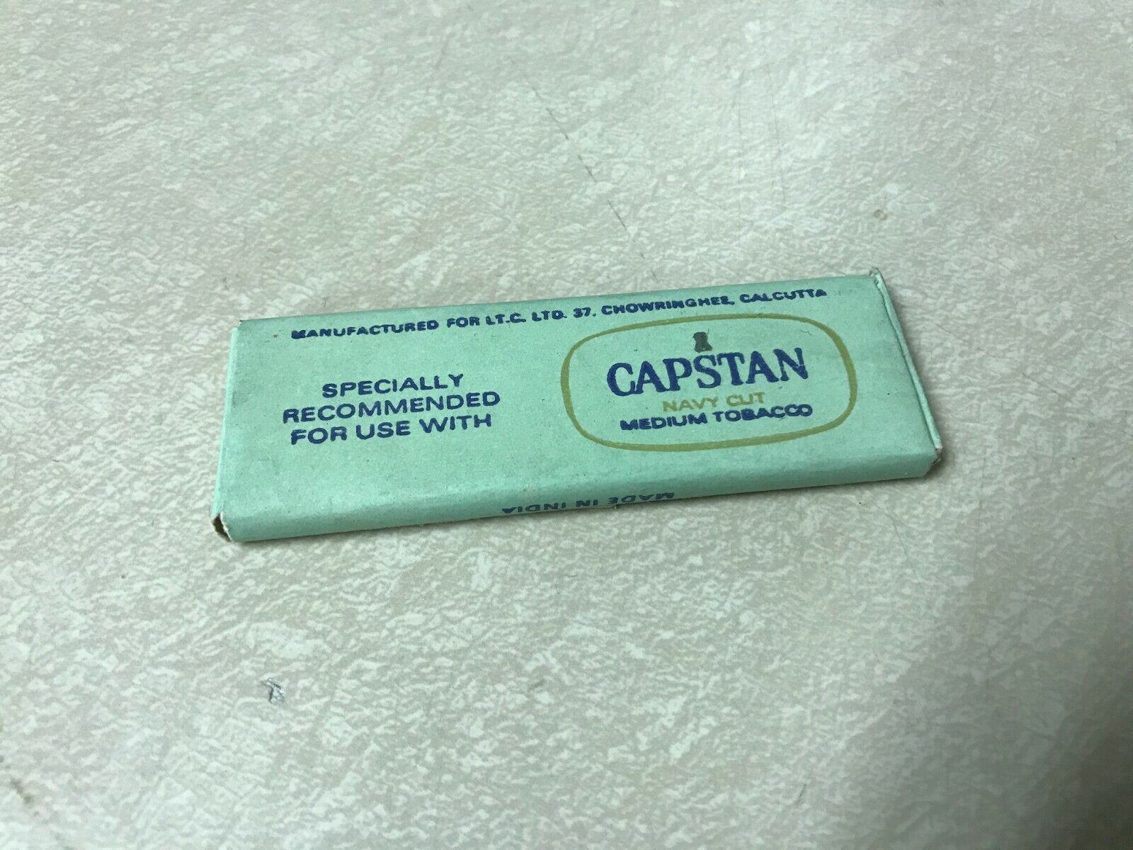 CAPSTAN MADE IN INDIA Single Booklet Cigarette Rolling Papers Vintage Original