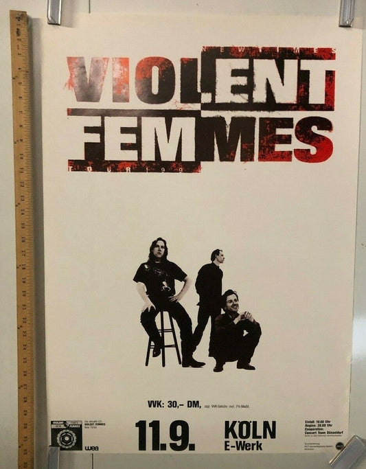 Violent Femmes Koln Concert Poster @ E Werk Classic Indie Punk Music Rock