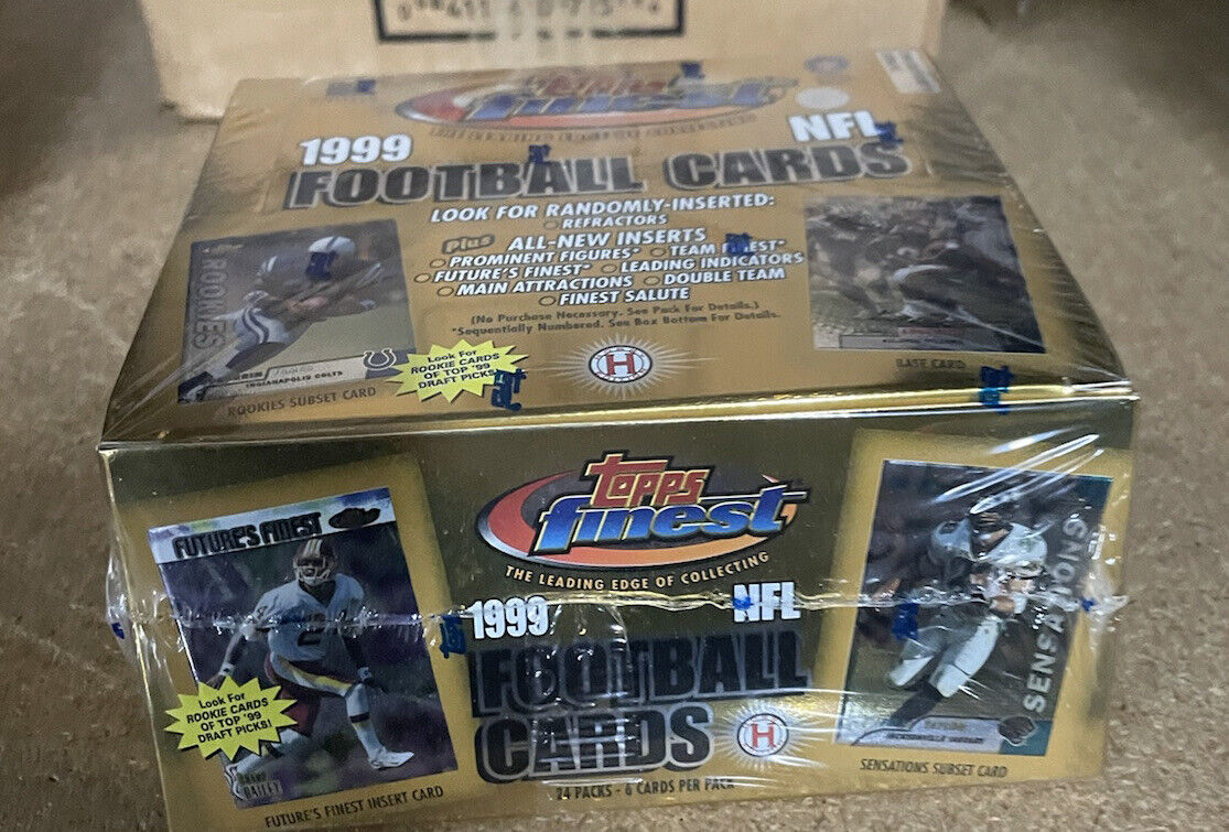 1999 Topps Finest football Factory Sealed Hobby Box. Donovan McNabb RC Culpepper