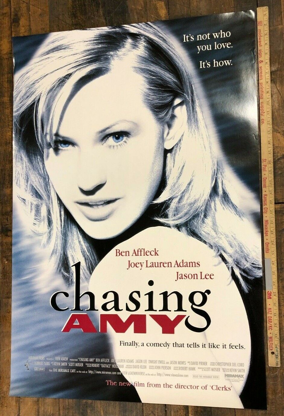 Chasing Amy (Miramax, 1997). One Sheet (27" X 40") SS. Comedy Poster Rolled