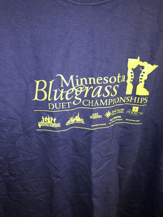 Vintage T Shirt - Minnesota Blue Grass Duet Championship Gildan Size XL Purple