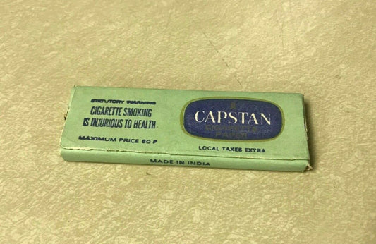 CAPSTAN MADE IN INDIA Single Booklet Cigarette Rolling Papers Vintage Original