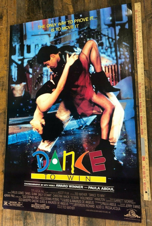 "Dance To Win" Original One Sheet Movie Poster 1989 S/S Rolled Paula Abdul 