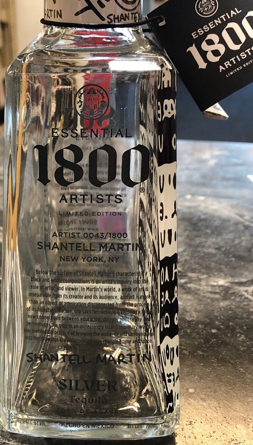 1800 Tequila Essential Artist Series SHANTELL MARTIN Bottle - Who Are You Empty